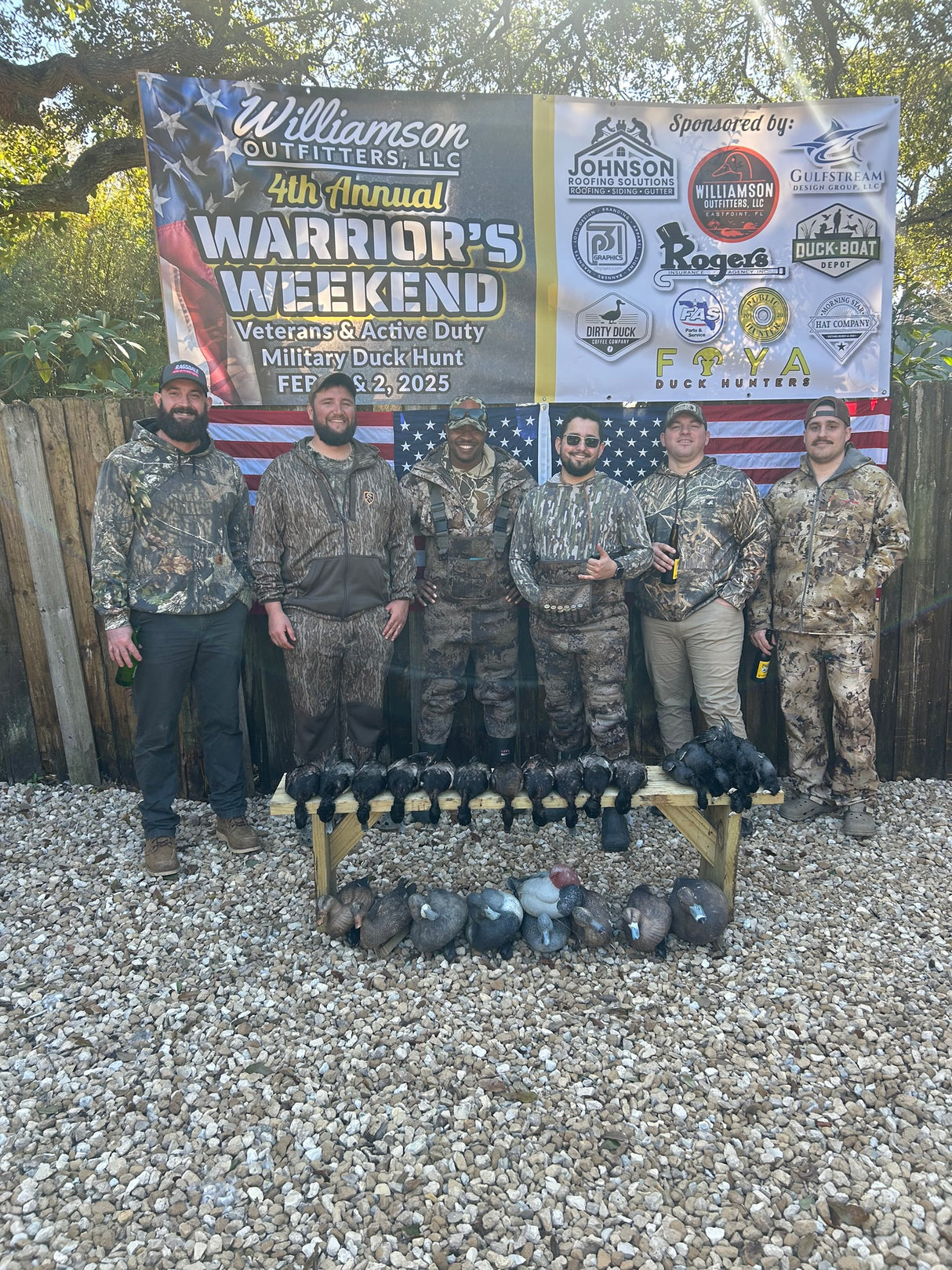 Clay Brown Memorial WARRIOR’S WEEKEND: Military Duck Hunt (BOOKING DEPOSIT; January 31st & February 1st, 2026)