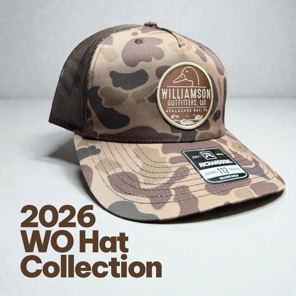 Standard Trucker: WO Logo x Duck Camo-Brown