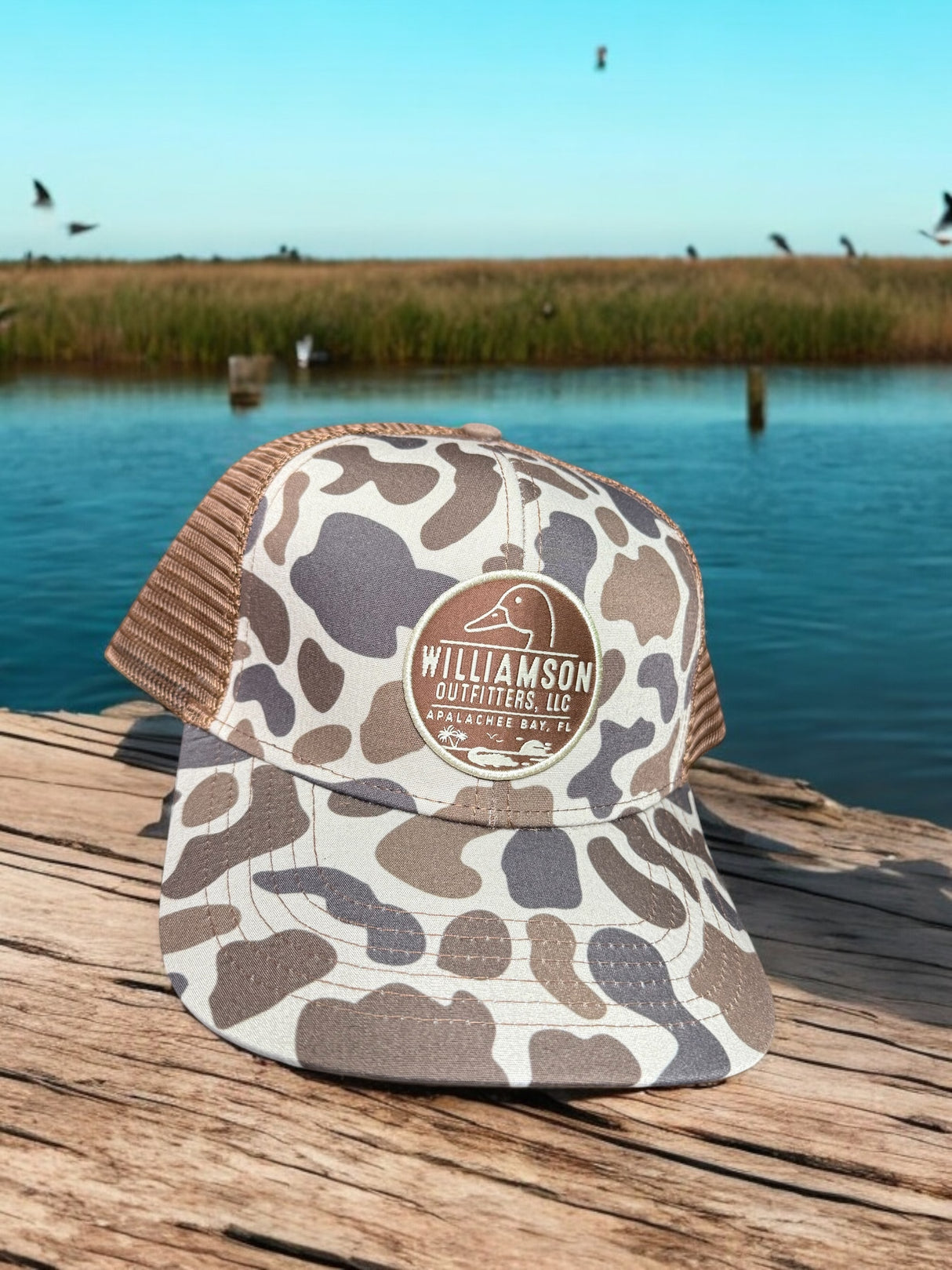 Standard Trucker: WO Logo x Old's Cool Slough-Chocolate Slate