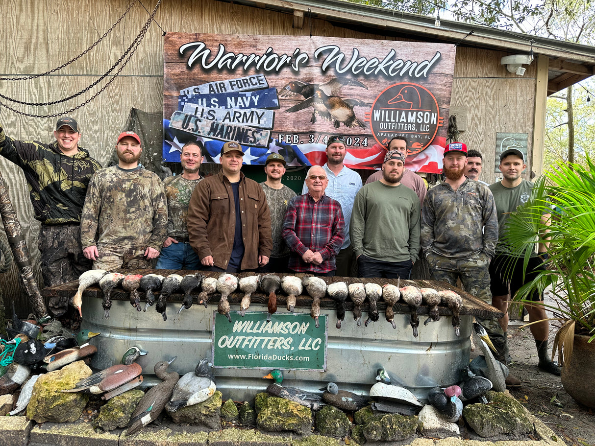 “WARRIOR’S WEEKEND”: Military Duck Hunt (BOOKING DEPOSIT; January 31st & February 1st, 2026)