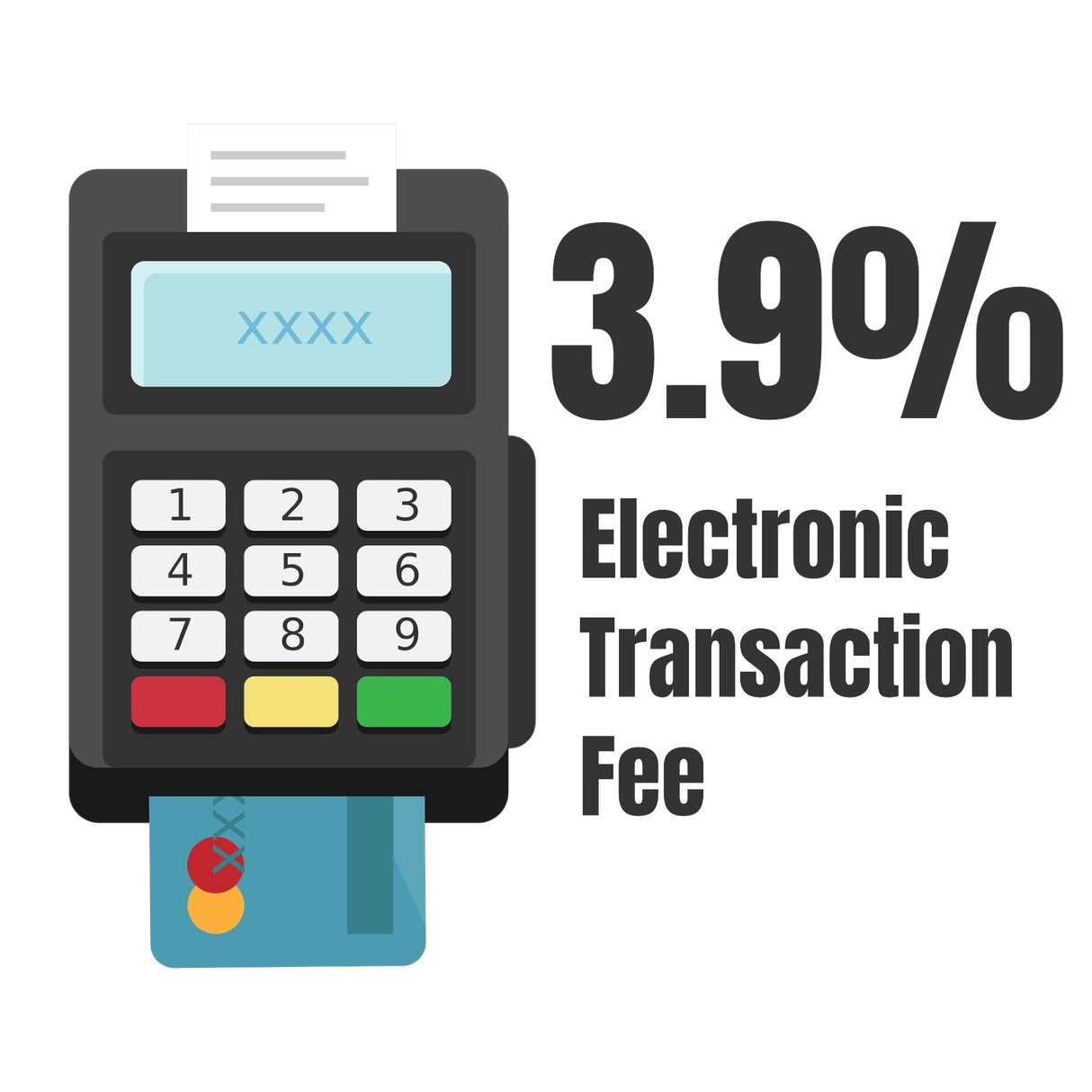 3.9% Electronic Transaction Fee