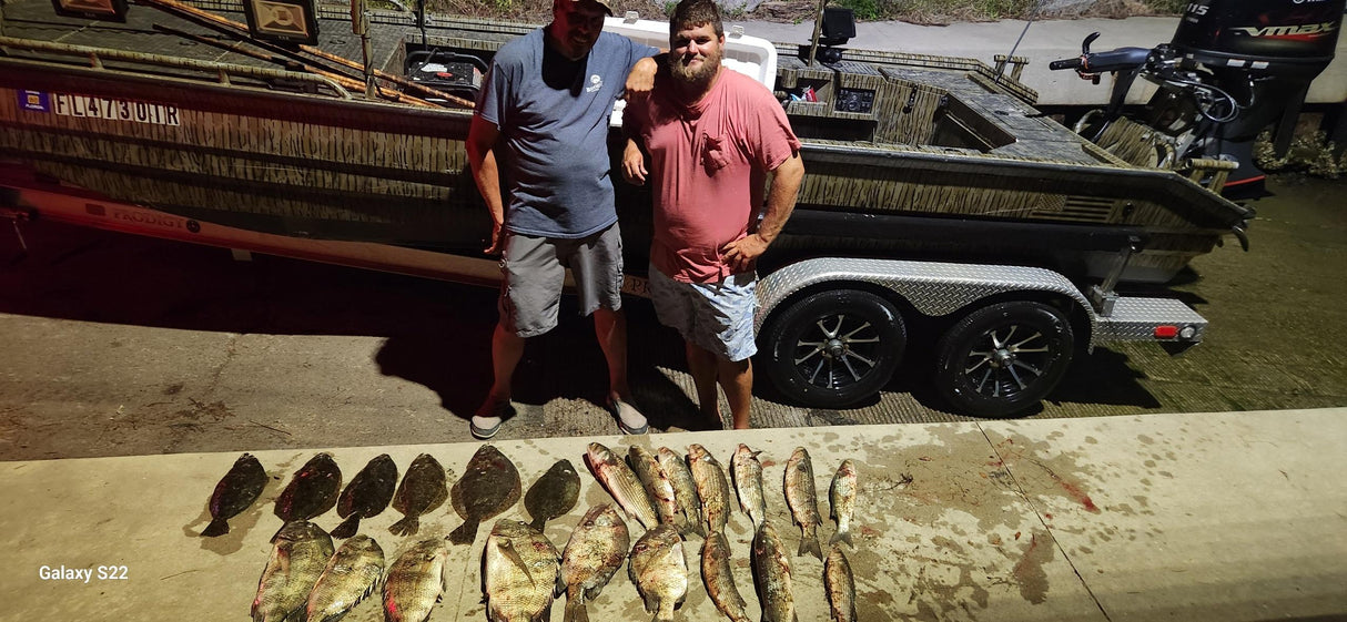 North Florida Flounder Gigging: 4 Hr Trip $600, Mar. to Nov. [30% BOOKING DEPOSIT]