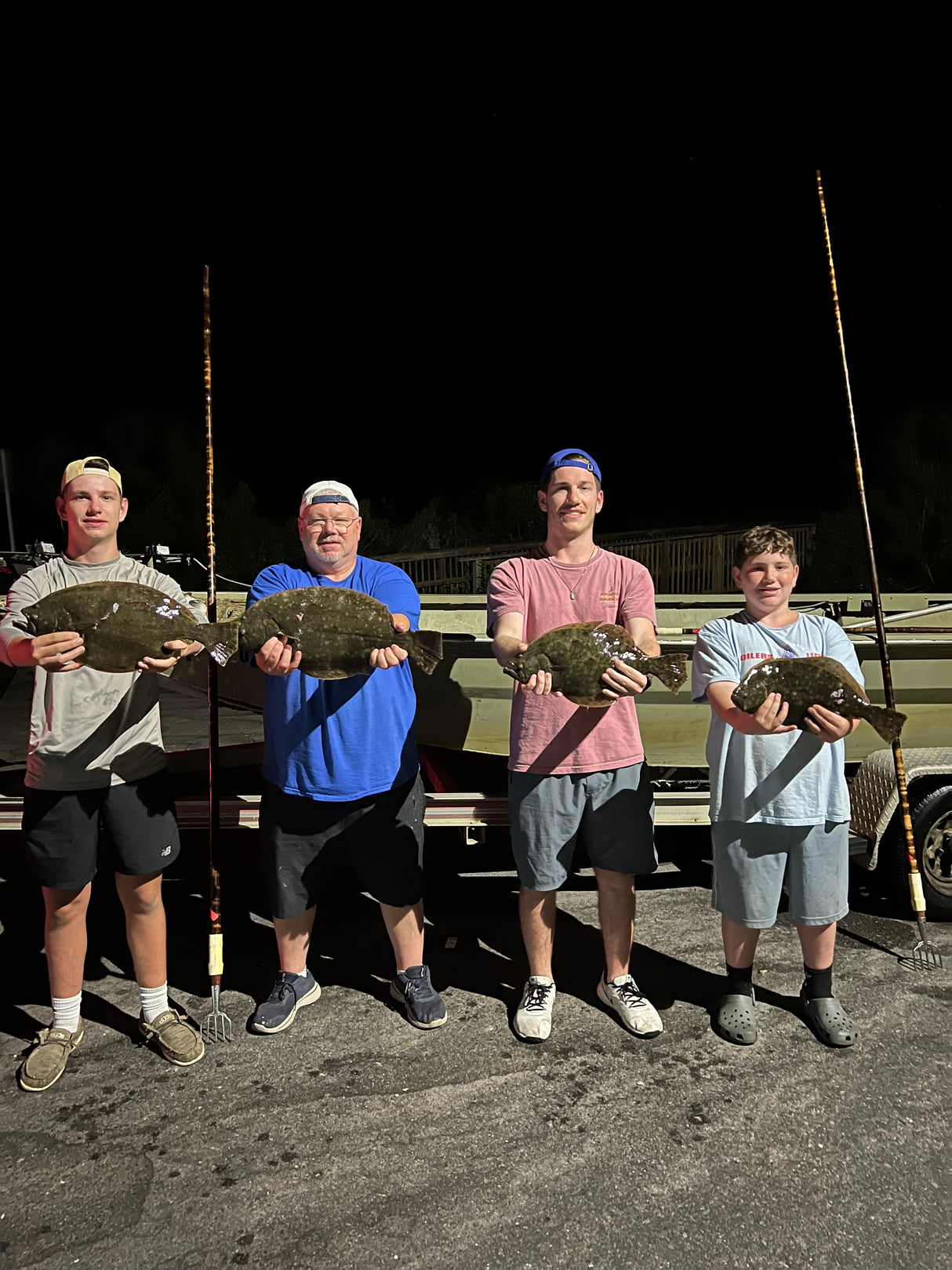 North Florida Flounder Gigging: 4 Hr Trip $600, Mar. to Nov. [30% BOOKING DEPOSIT]