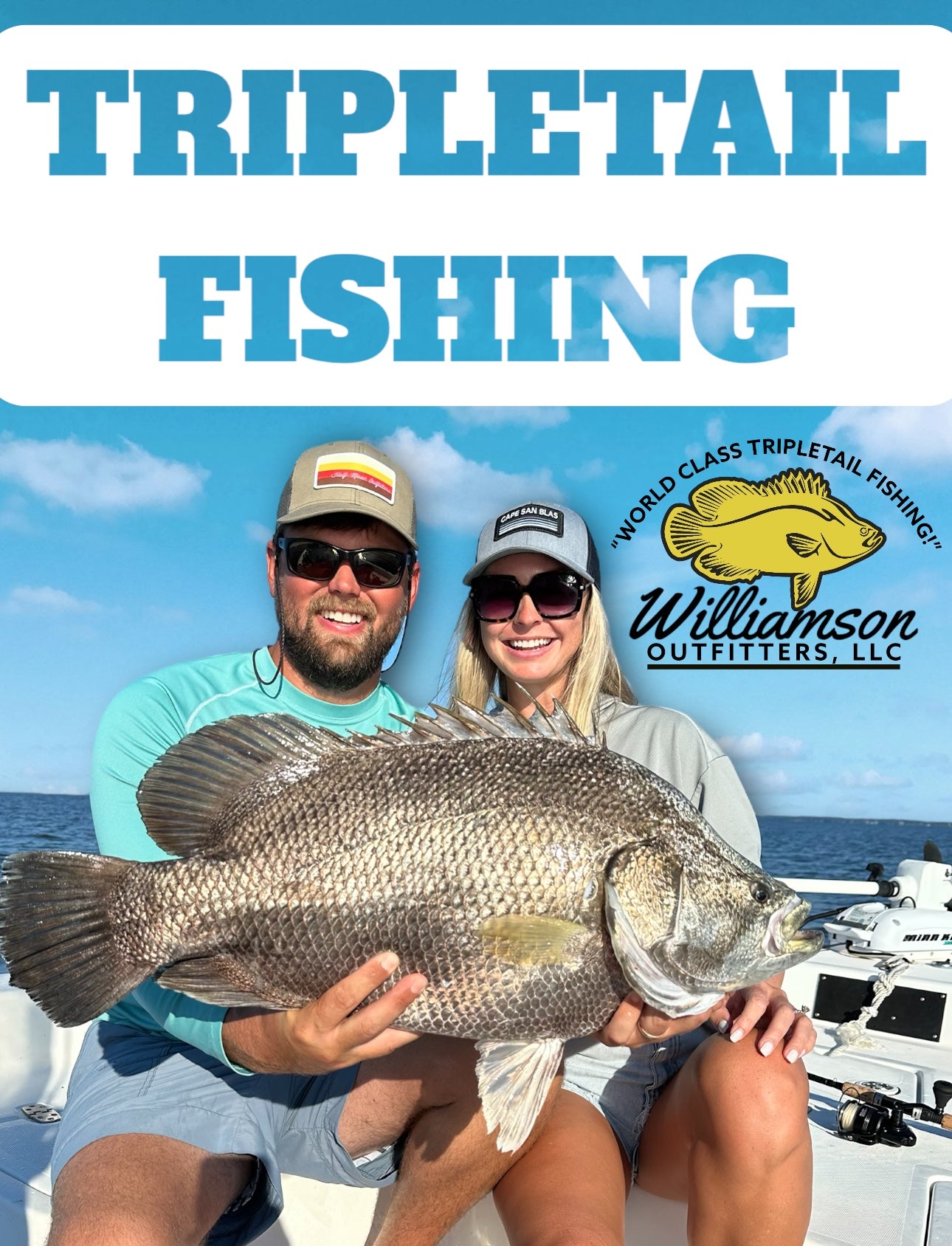 North Florida Tripletail Fishing: 6 Hr Trip $750, April thru Sept