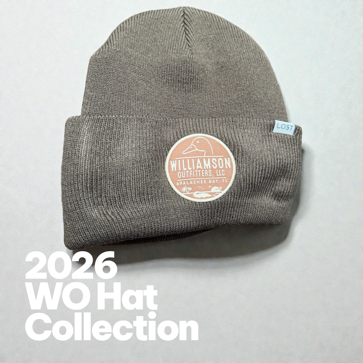 Duck Blind Beanie: WO Logo Patch x Dark Brown