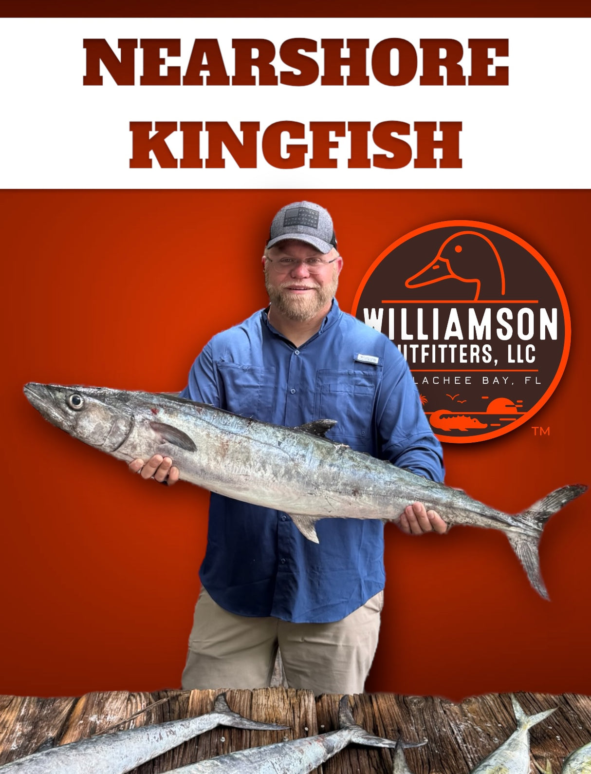 North Florida King Mackerel Fishing: 6 Hr Trip $1,050 , July and Aug. [$300 BOOKING DEPOSIT]