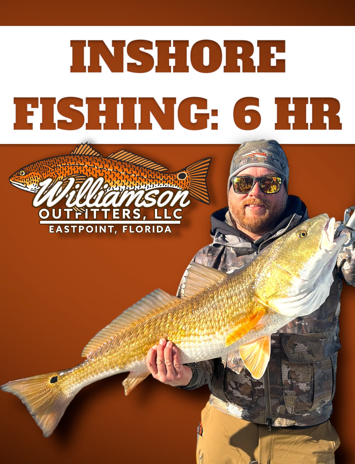 North Florida Inshore Fishing: 6 Hr Trip $750, All Year Long [$200 BOOKING DEPOSIT]