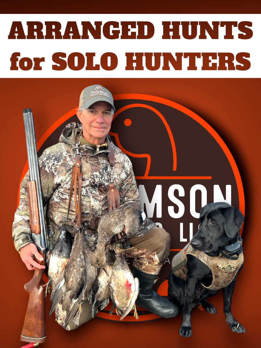 Arranged Duck Hunts for Solo Hunters: HALF & FULL Day Hunts (BOOKING DEPOSIT)