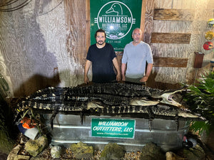 North Florida Gator Hunt: 6 hrs, Aug. thru Oct. [25% BOOKING DEPOSIT]