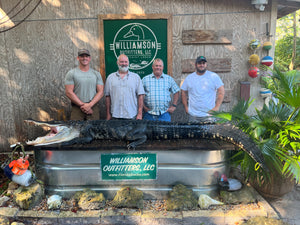 North Florida Gator Hunt: 6 hrs, Aug. thru Oct. [25% BOOKING DEPOSIT]