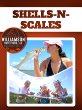 Load image into Gallery viewer, “Shells-N-Scales” - Scalloping &amp; Inshore Fishing Combo: 8 Hr Trip $950, July thru Sept. [30% BOOKING DEPOSIT]