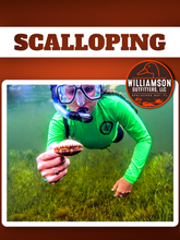 Load image into Gallery viewer, North Florida Scalloping: 6 Hr Trip $650, July thru Sept. [30% BOOKING DEPOSIT]