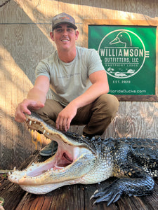 North Florida Gator Hunt: 6 hrs, Aug. thru Oct. [25% BOOKING DEPOSIT]
