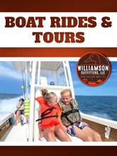 Load image into Gallery viewer, Boat Rides &amp; Tours: 3+ Hr Trip $395, All Year [30% BOOKING DEPOSIT]